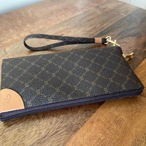 Rioni Monogram Smart Phone Wristlet